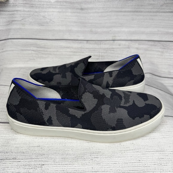 Rothy’s Shoes - Rothy's The Original Womens Size 9 Shoes Gray Camo Knit Slip‎ On Casual Sneakers